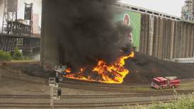 Flaming Tire Pile Just North of the Steel Bridge Lacked Necessary Permit, DEQ Says