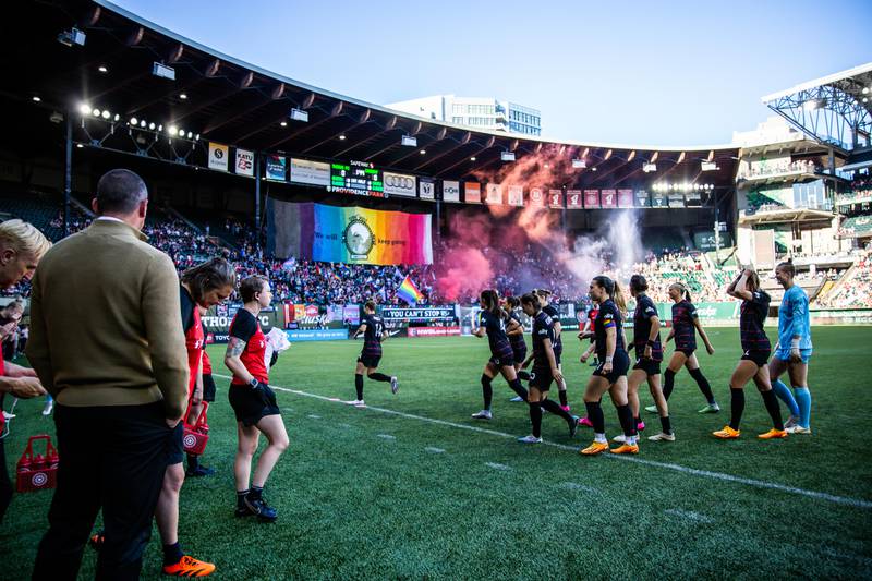 Thorns Show Their Pride in a Civic Celebration of LGBTQ+ Lives