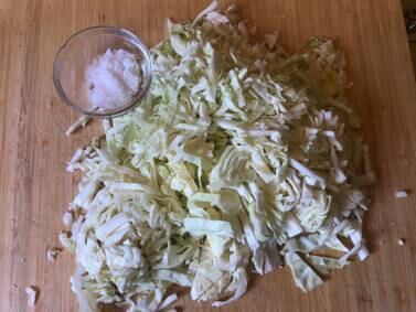 What We’re Cooking This Week: Barely Fermented Cabbage